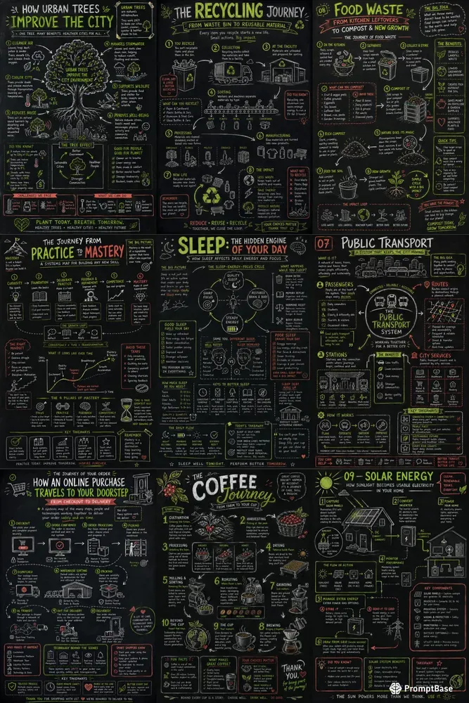 Chalkboard Systems Map Posters