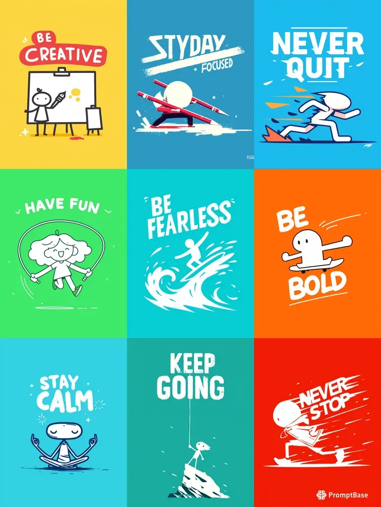 Stickman Poster Tshirt Designs