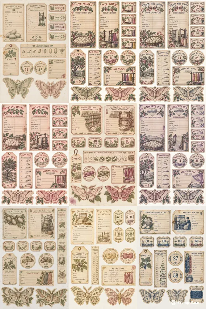 Silk Farm Sericulture Ephemera