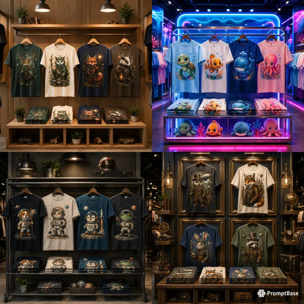 Premium Tshirt Mockup Showcases