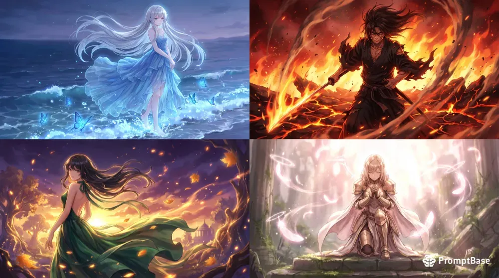 Ethereal Anime Splash Art