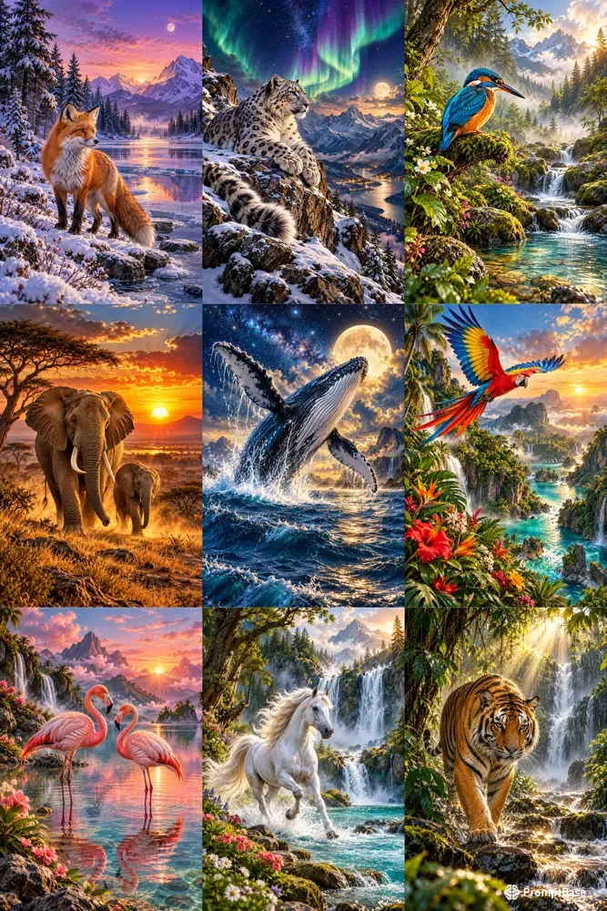 Wildlife Dreamscape Art