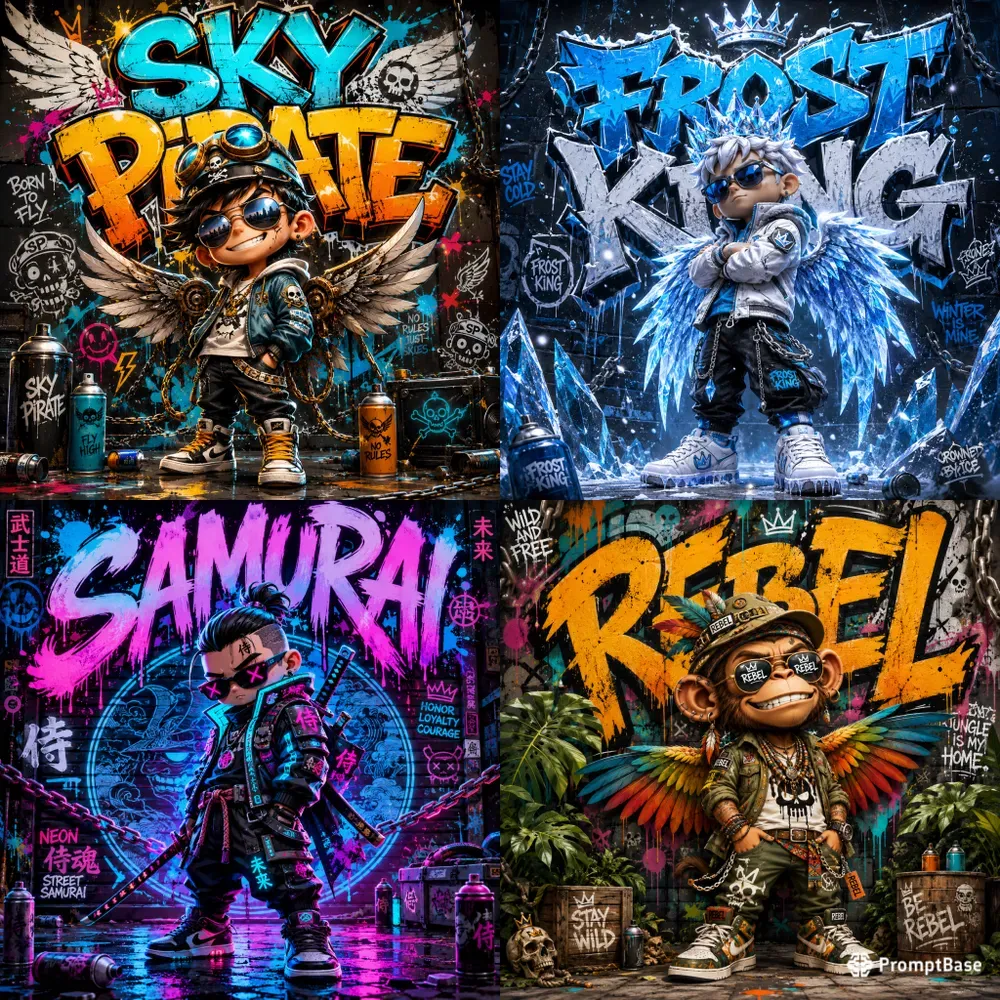 Urban Graffiti Mascot Character Creators