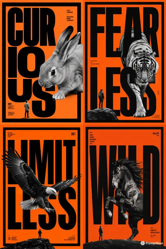 Editorial Typography Poster Collections