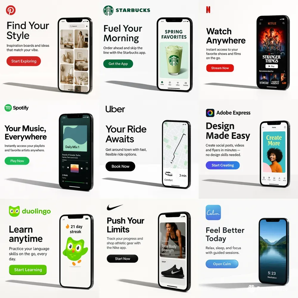 Clean App Hero Banners