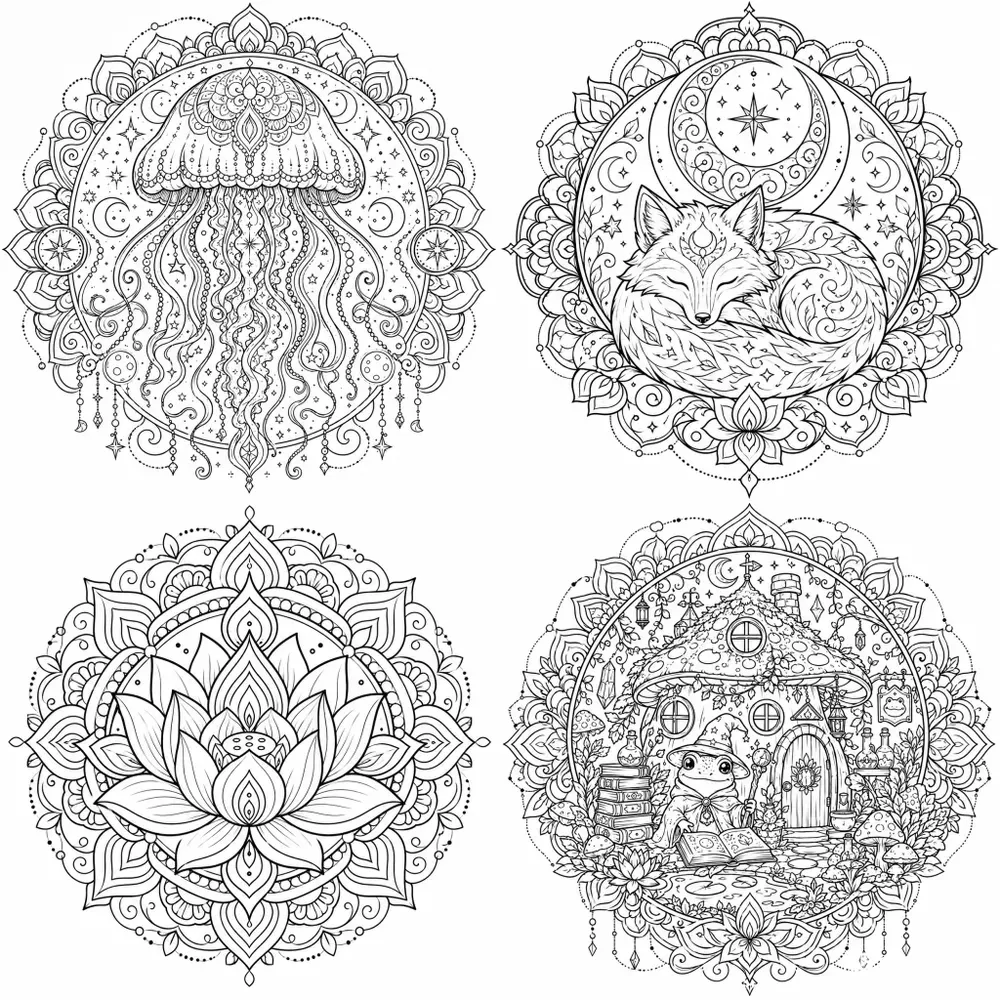 Adult Coloring Book Pages
