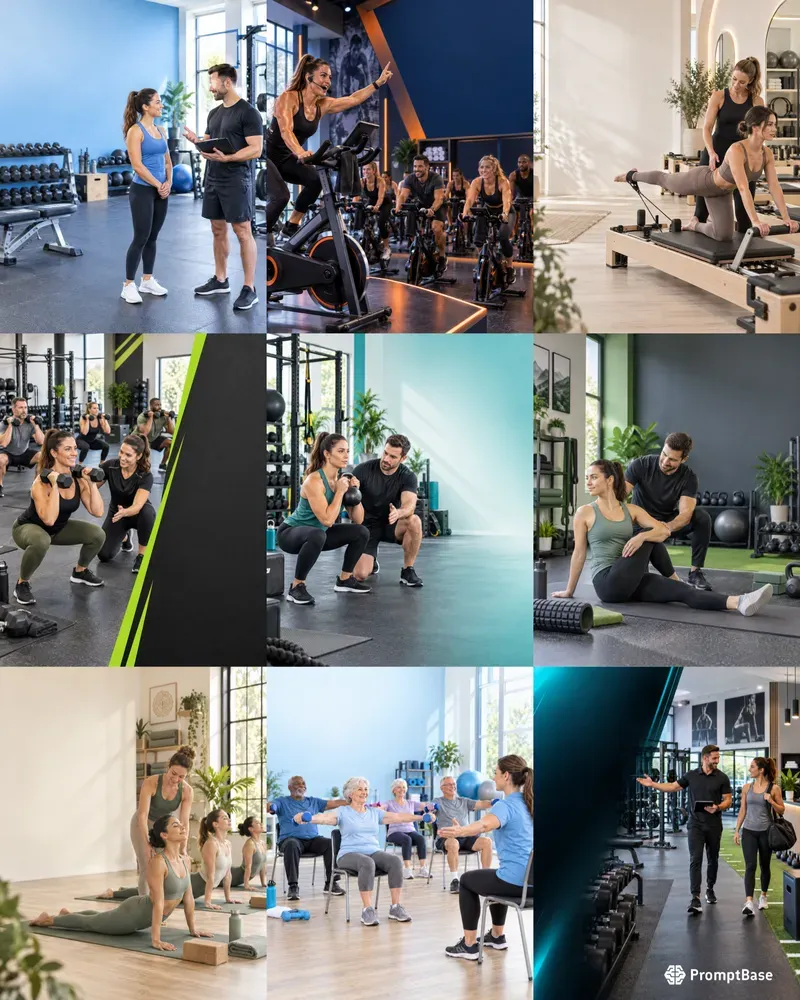Fitness Studio Ad Visuals