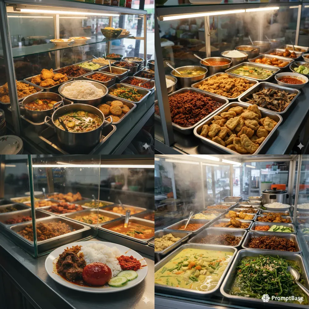 Warteg Jakarta Stock Photos