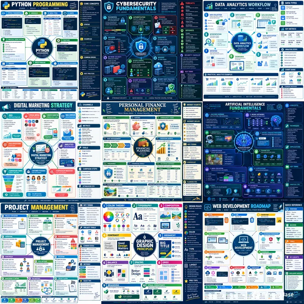 Visual Mind Maps Cheat Sheets