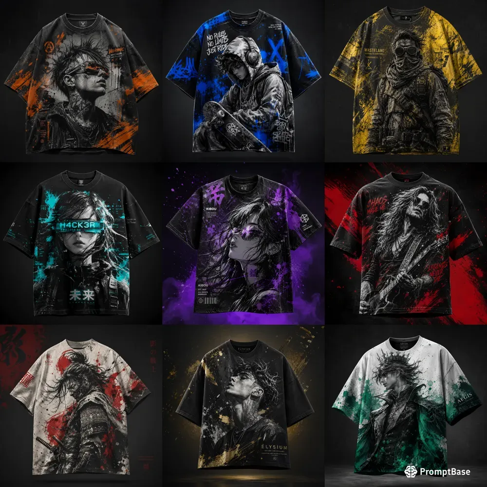 Streetwear Character Tshirt Mockups