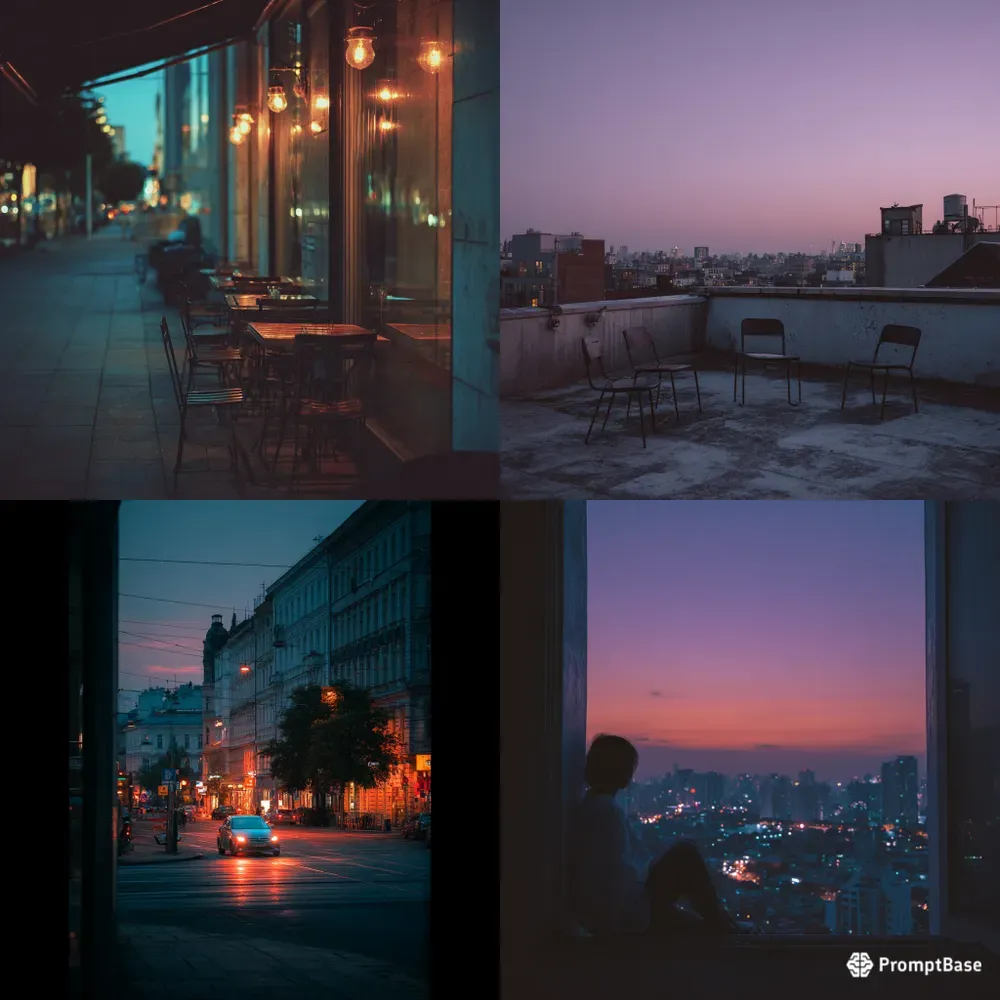 Urban Evening Atmosphere Photography