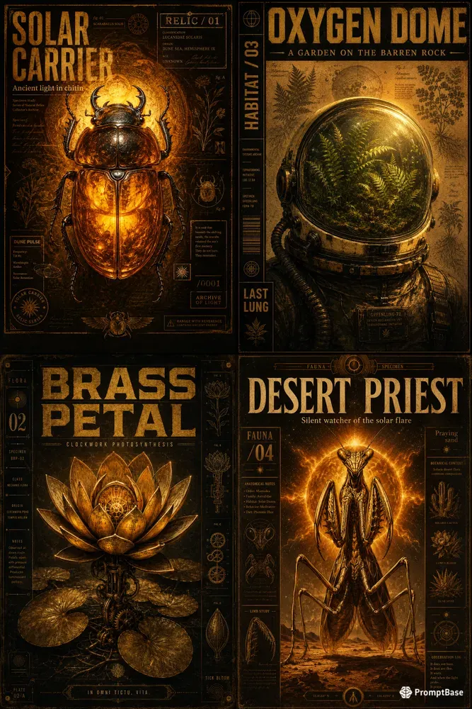 Dark Botanical Solarpulp Posters