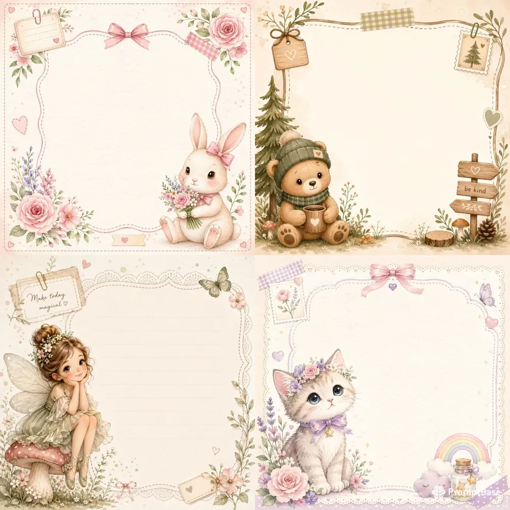 Cute Character Scrapbook Pages