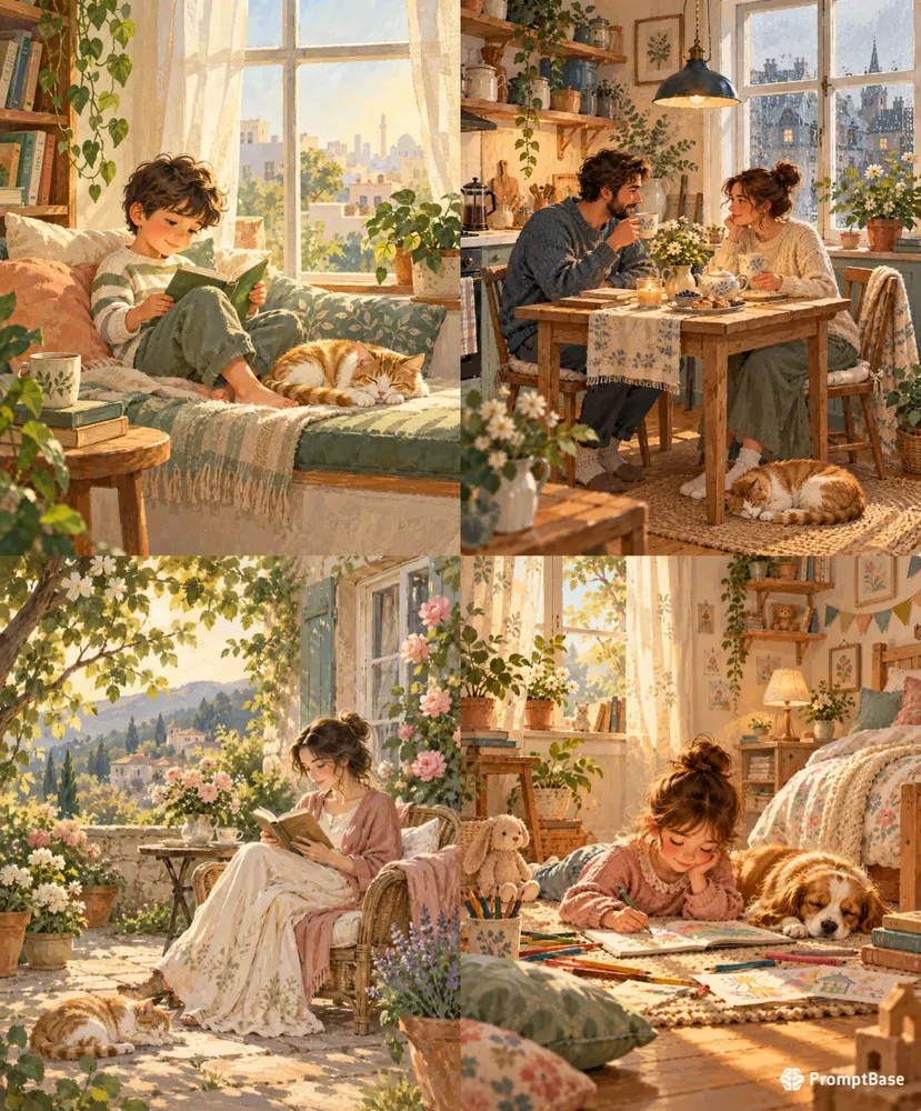 Soft Gouache Calm Moments