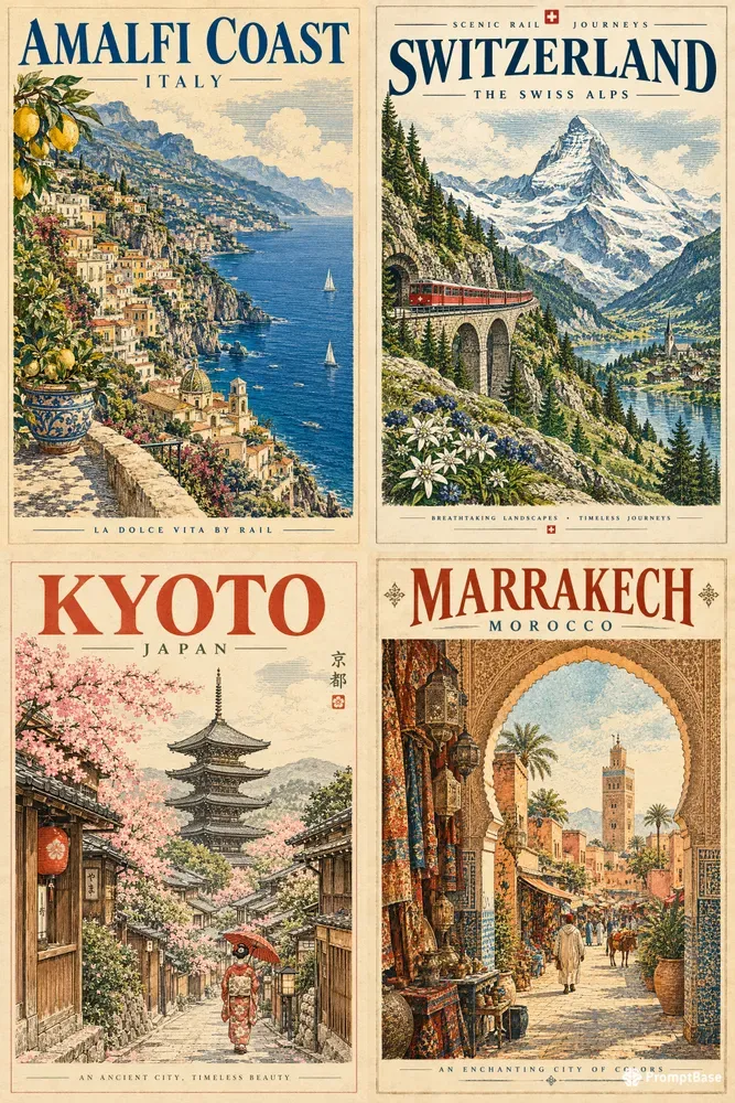Ink Travel Poster Pros
