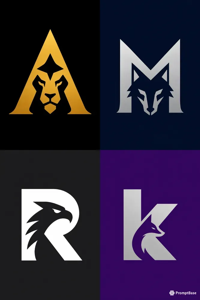 Hidden Symbol Letter Mark Logos