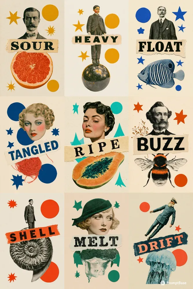 Dream Logic Paper Collages