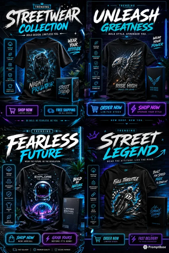 Trending Tshirt Promo Designs
