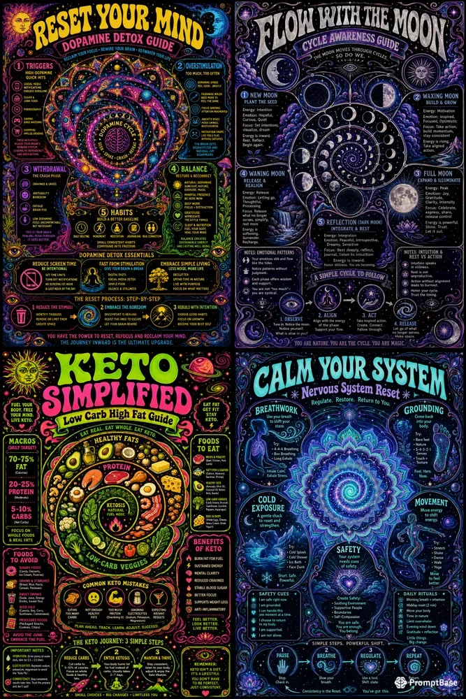 Mandala Infographic Poster Generator