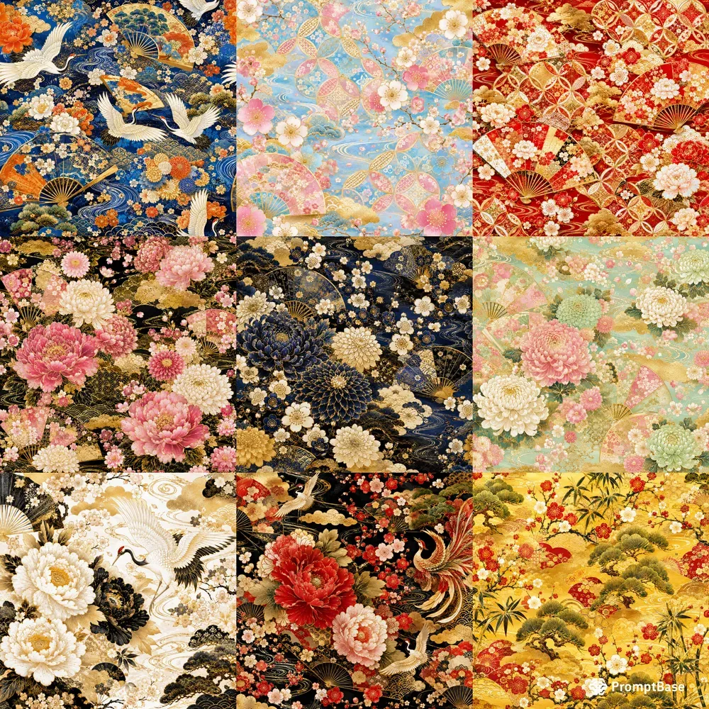 Authentic Elegant Kimono Patterns