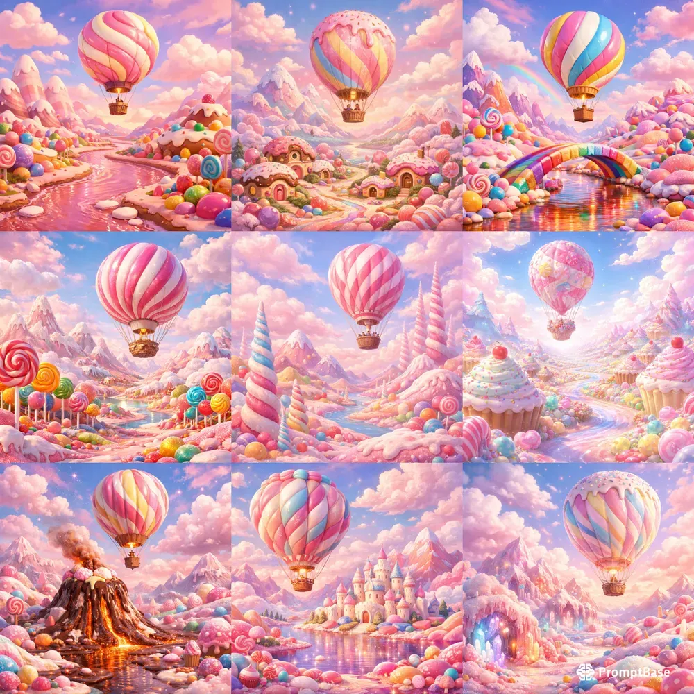 Dreamy Candyland Balloon Worlds