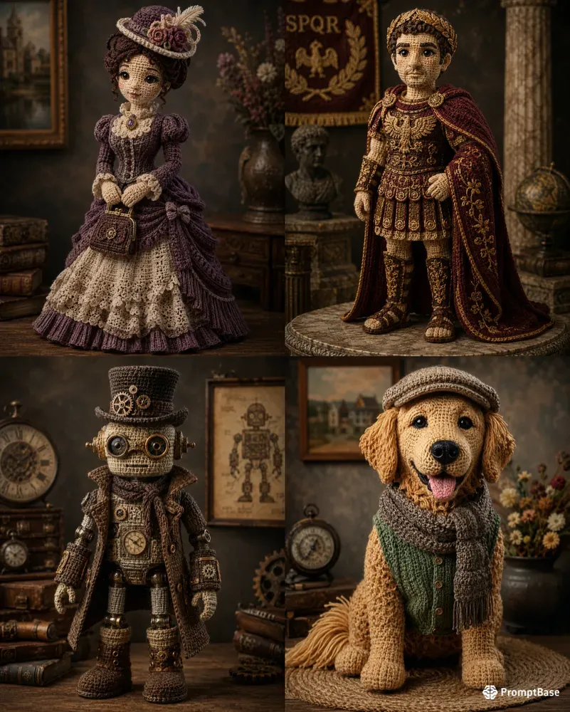 Crochet Doll Portraits