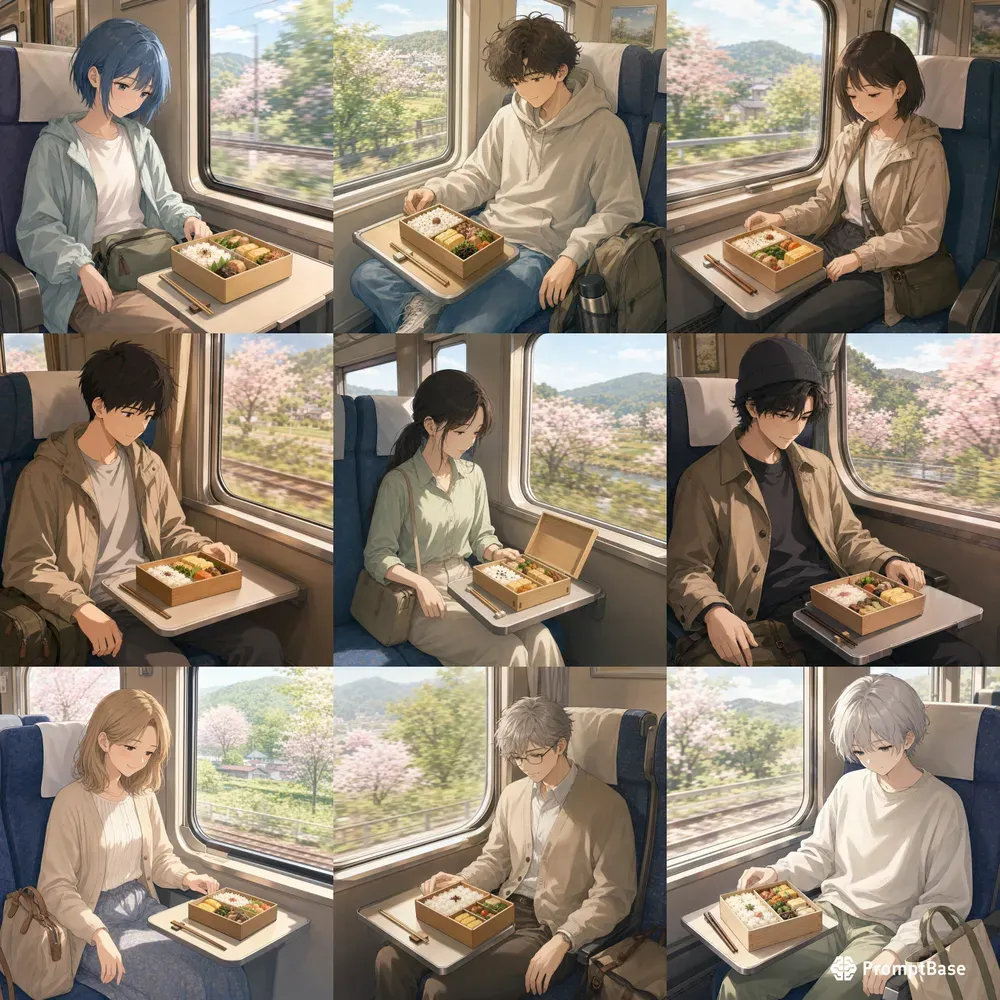 Soft Anime Train Bentos