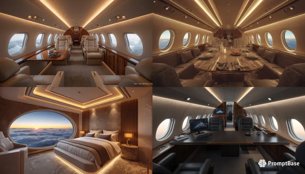 Ultra Luxury Private Jet Interiors