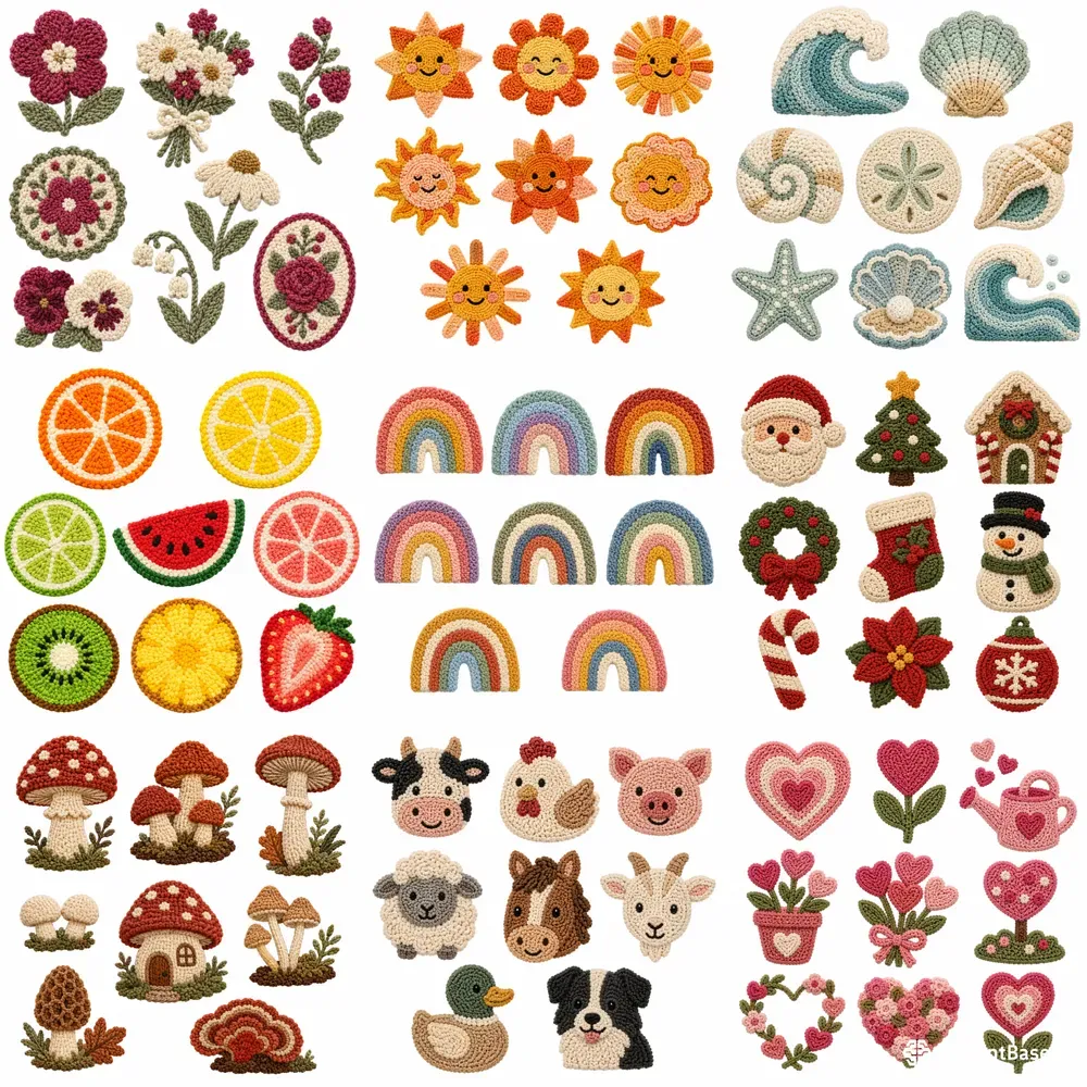 Punch Needle Clipart Any Themes