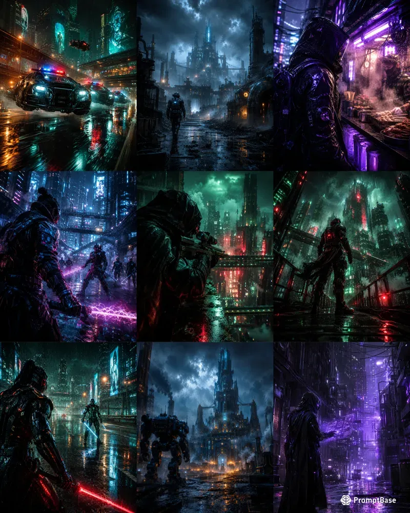 Cyberpunk Dystopian Cities
