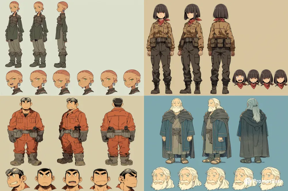 Character Reference Sheet Generator