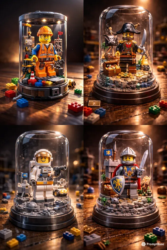 Cinematic Lego Capsule Macro Art