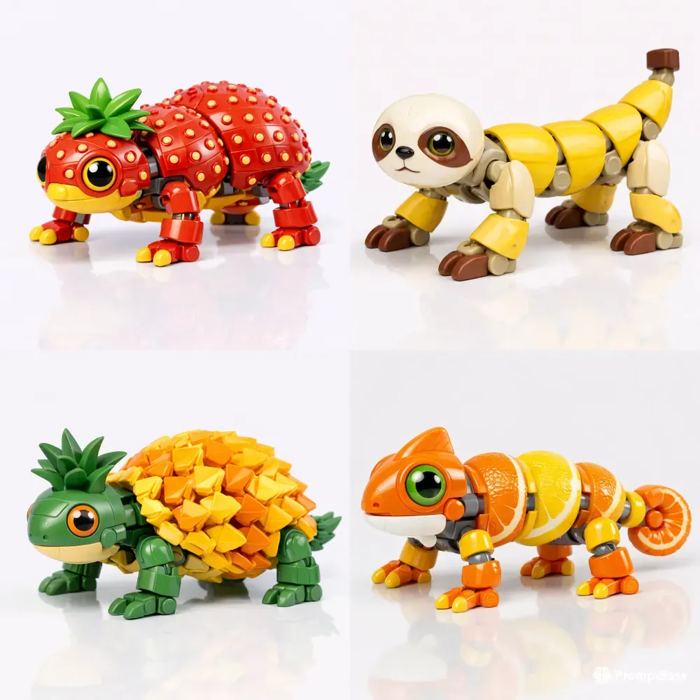 Modular Fruit Animal Builders