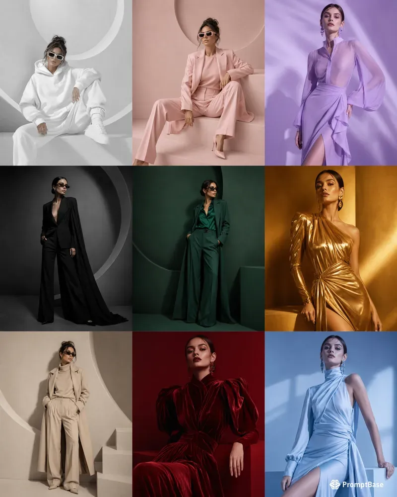 Monochromatic Fashion Editorials