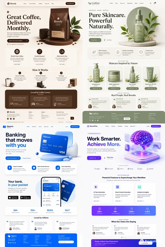 Premium UIux Website Landing Pages Pro