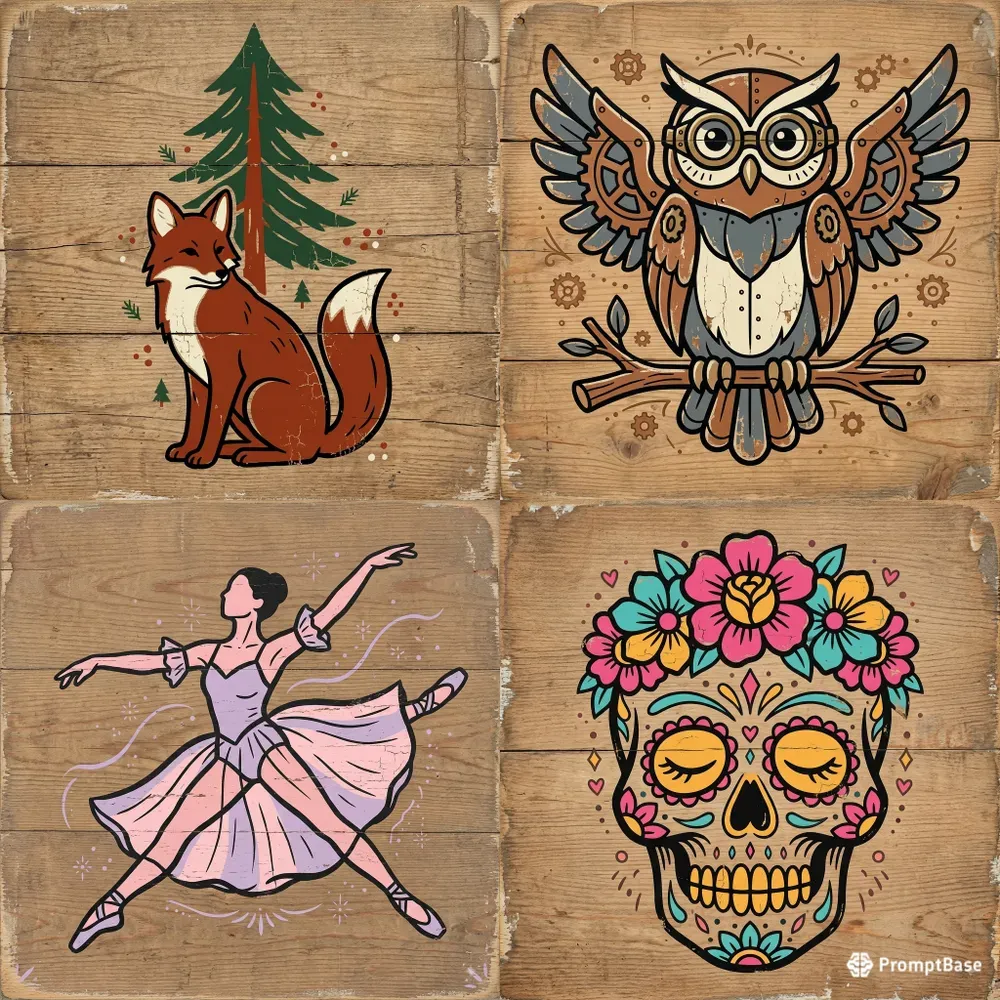 Folk Art Stencil Generator