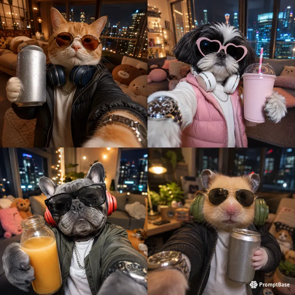 Cool Pet Selfie Vibes