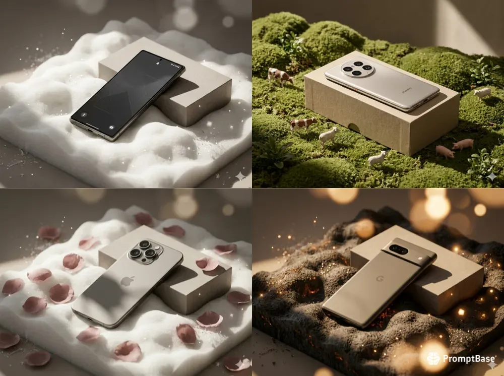 Editorial Luxury Phone Product Mockups