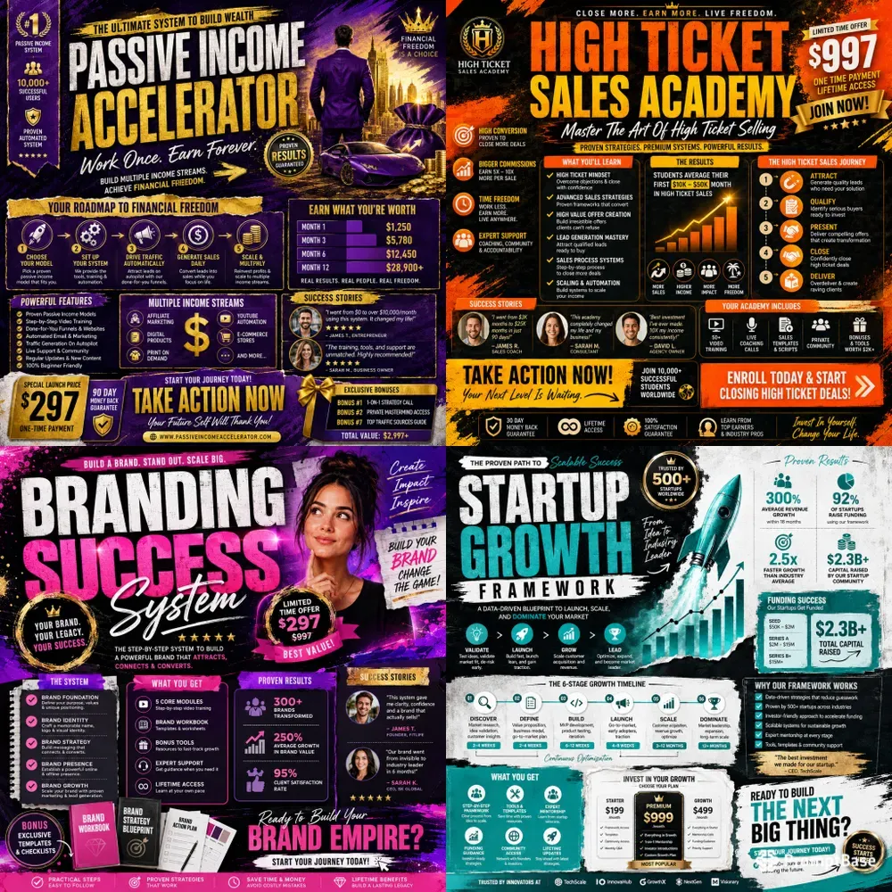 Bold Business Posters
