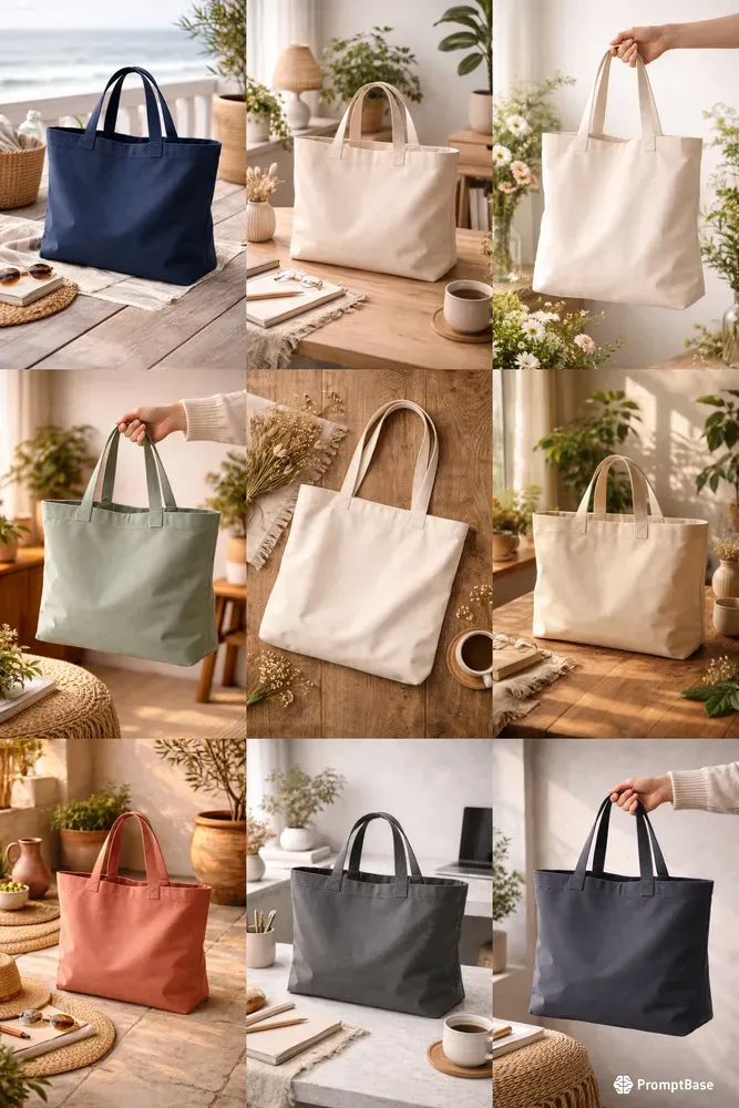 Ultrarealistic Tote Bag Mockups