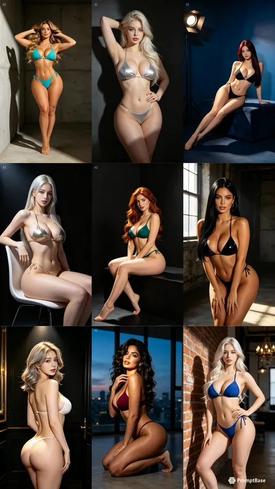 Voluptuous Bikini Editorials