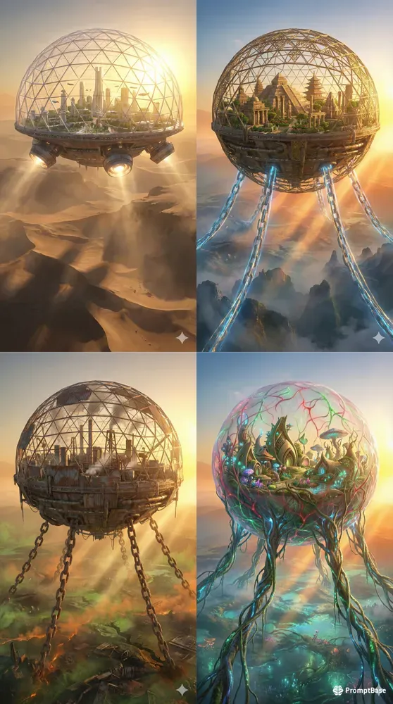 Floating Dome Cities