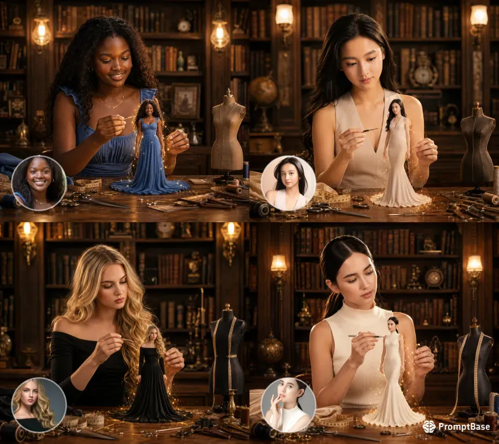 Magical Miniature Library Scenes