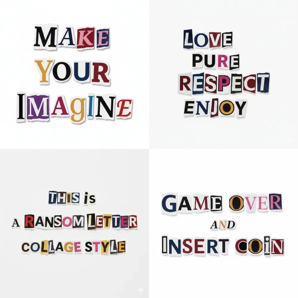 Ransom Note Typography