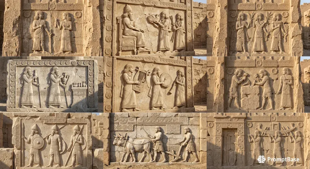 Ancient Sumerian Relief Generator