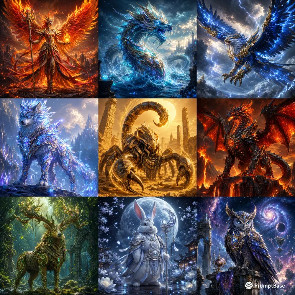 Elemental Guardian Portraits