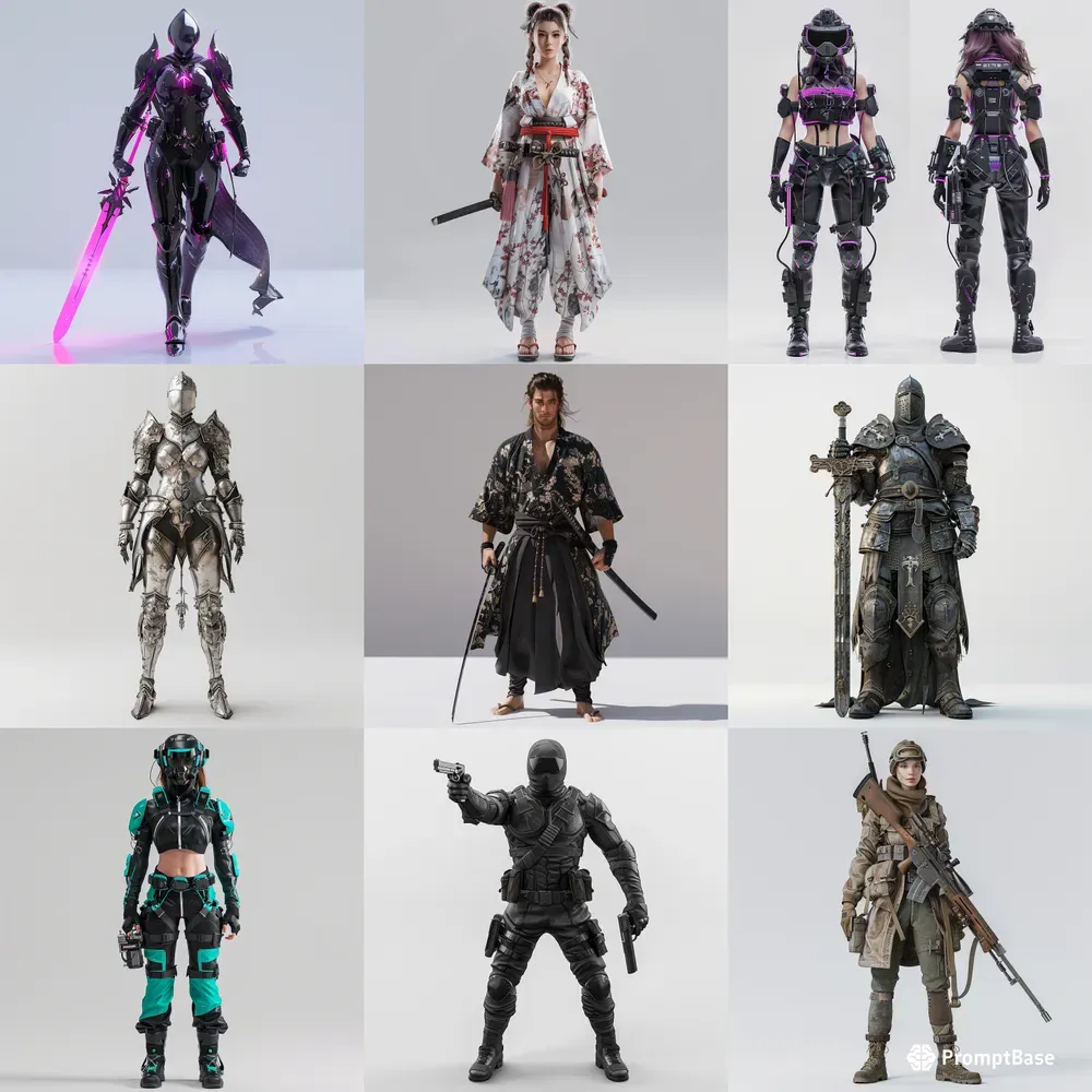 Game Characters 3D Blenders