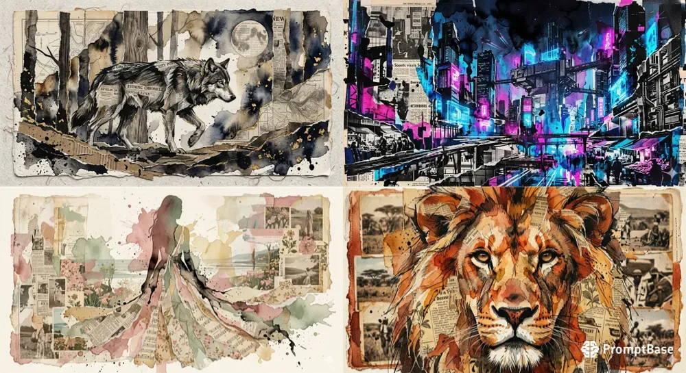 Mixed Media Collage Art Pros