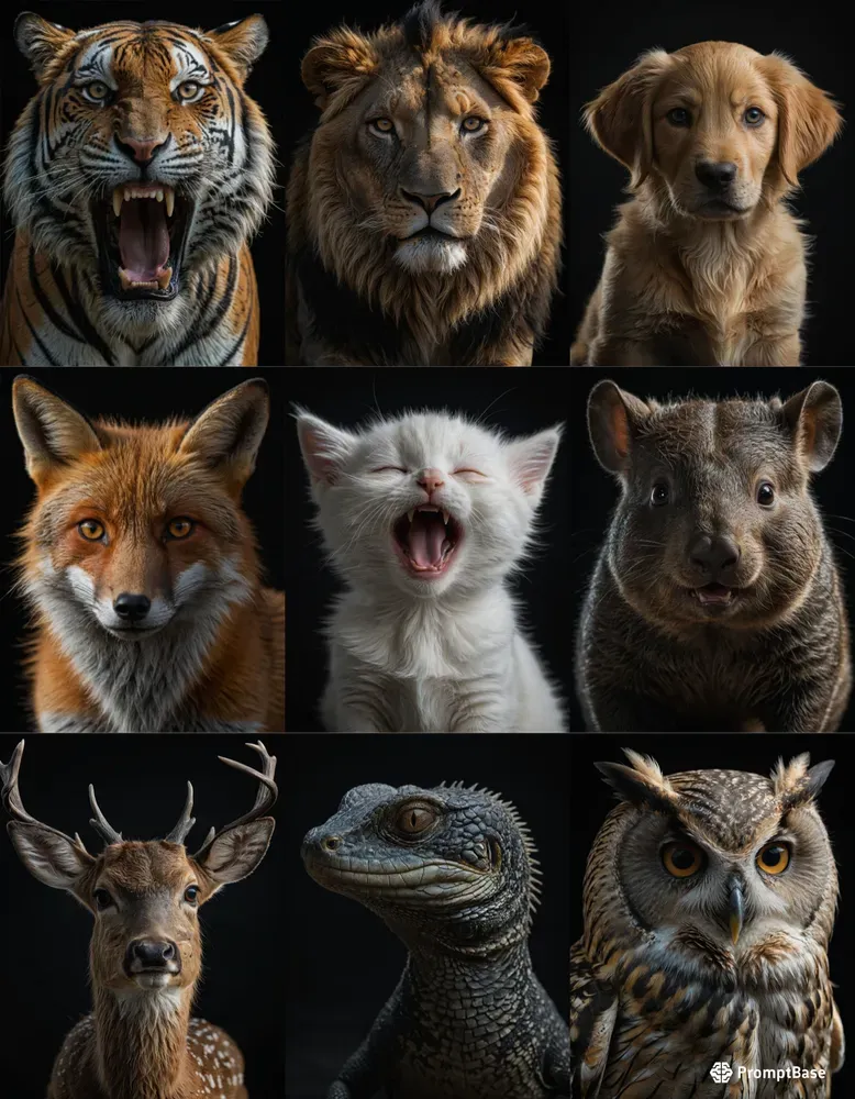 Highly Detailed Animal Portraits