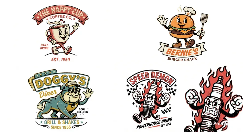 Retro Vintage Mascot Logo Designs